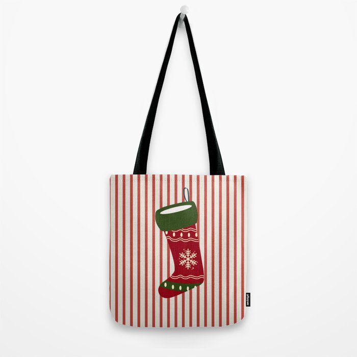 Christmas Stocking Red Tote Bag Gallery Image 2