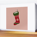 Christmas Stocking Red Wall Mural Gallery Image 2