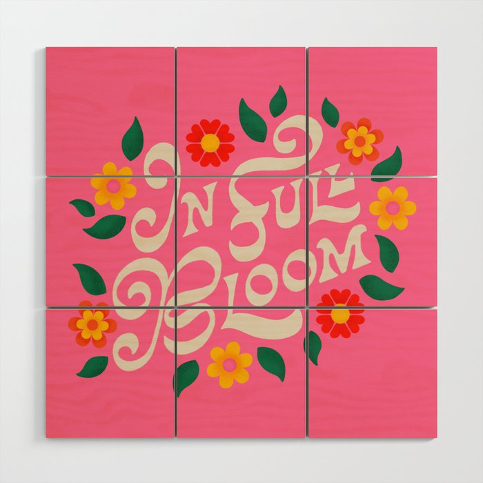 In Full Bloom Wood Wall Art Gallery Image 1