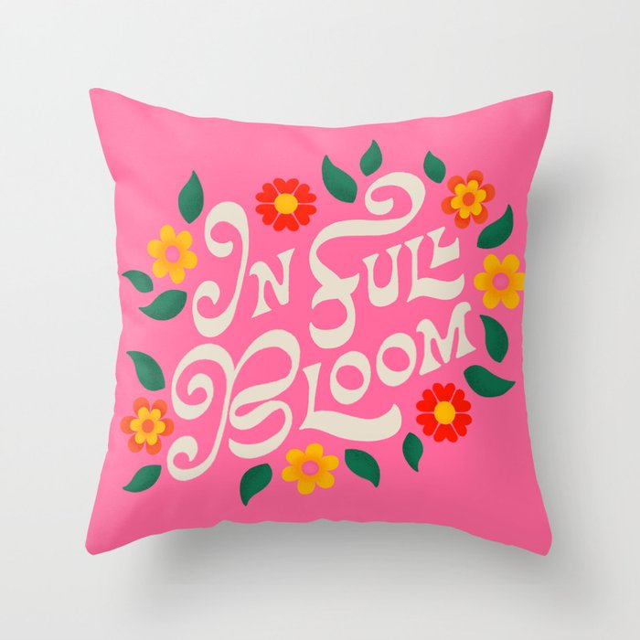 In Full Bloom Throw Pillow Gallery Image 1