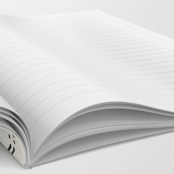 Minimalist Dotted Circles in Black and White Notebook Gallery Image 2