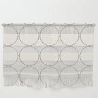 Minimalist Dotted Circles in Black and White Wall Hanging Gallery Image 1