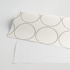 Minimalist Dotted Circles in Black and White Wrapping Paper Gallery Image 2