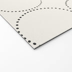 Minimalist Dotted Circles in Black and White Welcome Mat Gallery Image 2