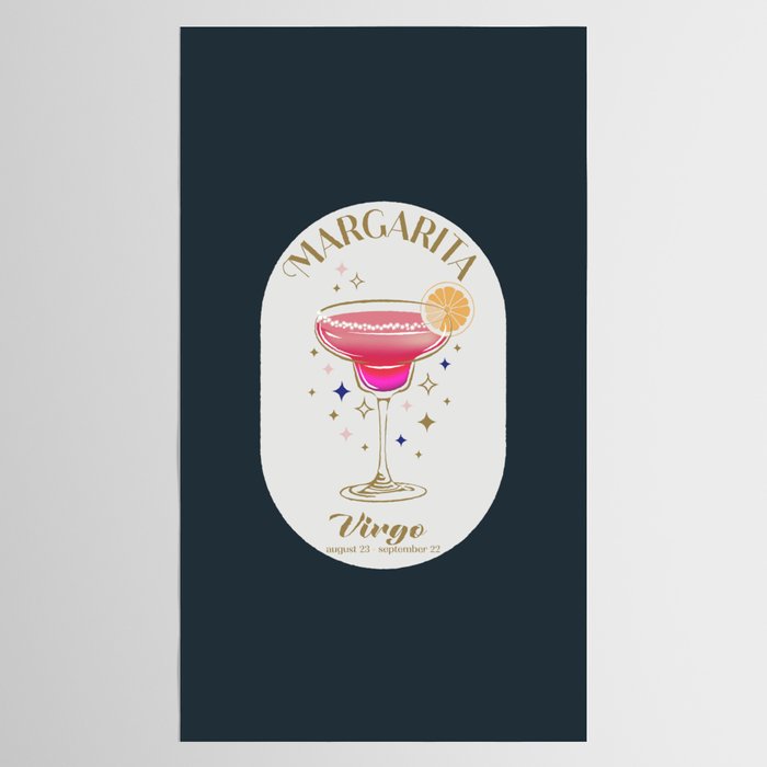 Margarita Cocktail Zodiac Sign Tablecloth Gallery Image 2