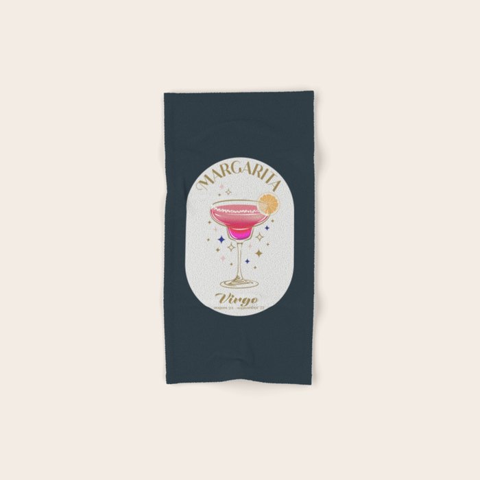 Margarita Cocktail Zodiac Sign Bath Towel Gallery Image 1