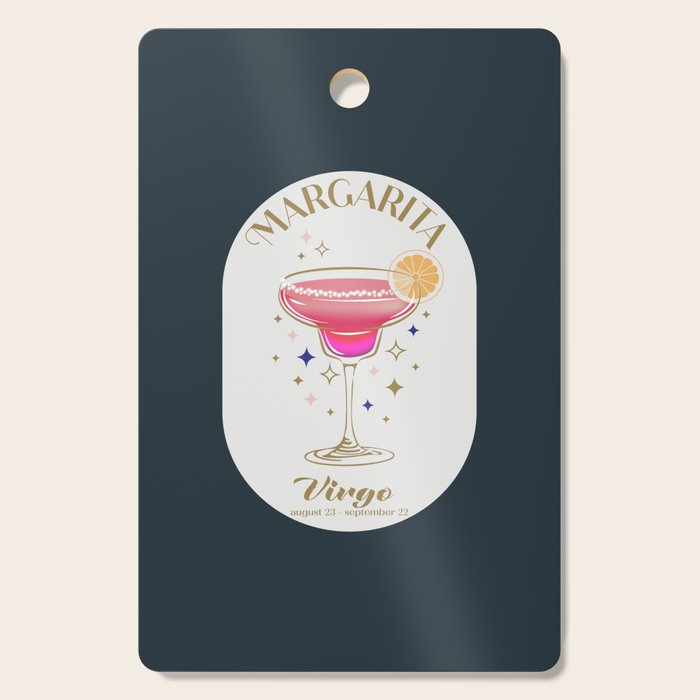 Margarita Cocktail Zodiac Sign Cutting Board Gallery Image 1