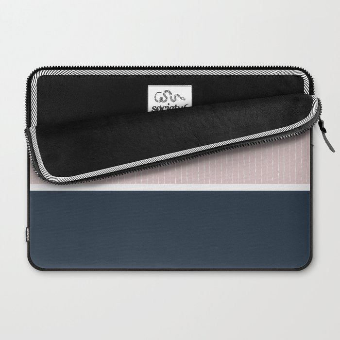 Pink & Navy Laptop Sleeve Gallery Image 2