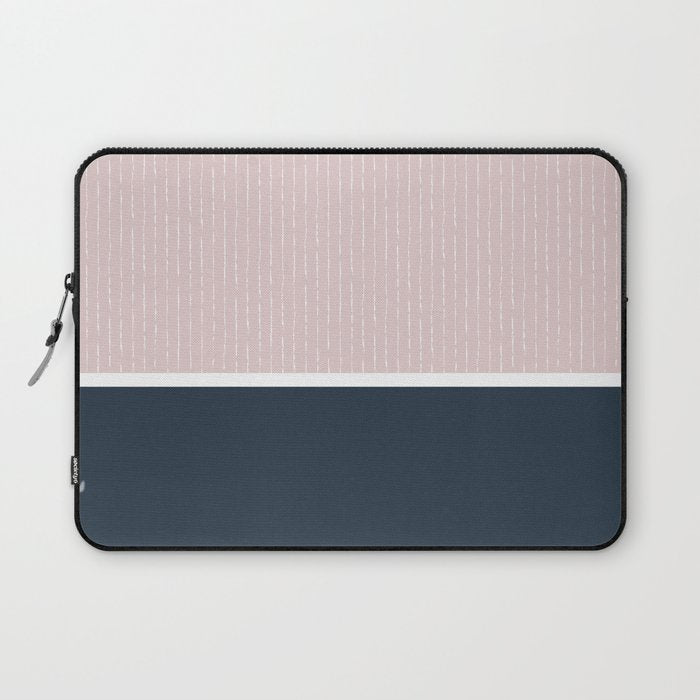 Pink & Navy Laptop Sleeve Gallery Image 1