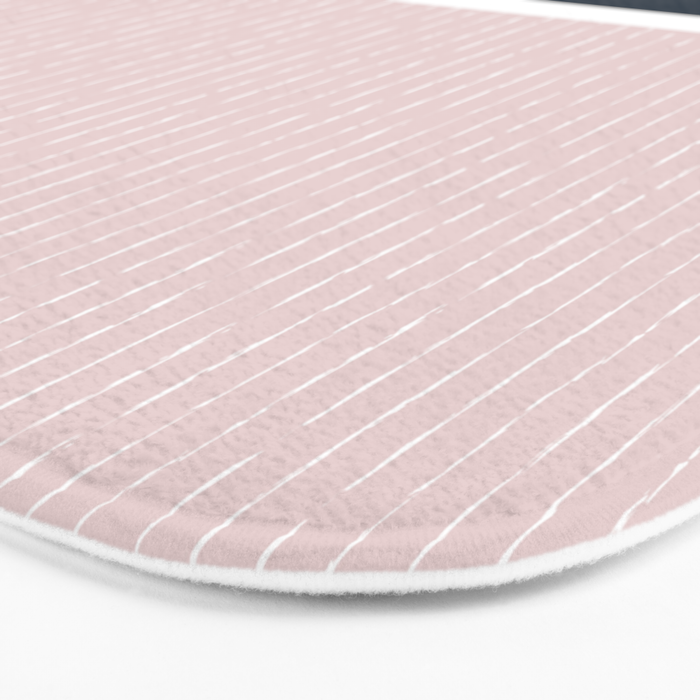Pink & Navy Bath Mat Gallery Image 3