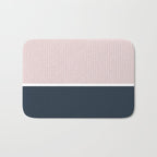 Pink & Navy Bath Mat Gallery Image 1