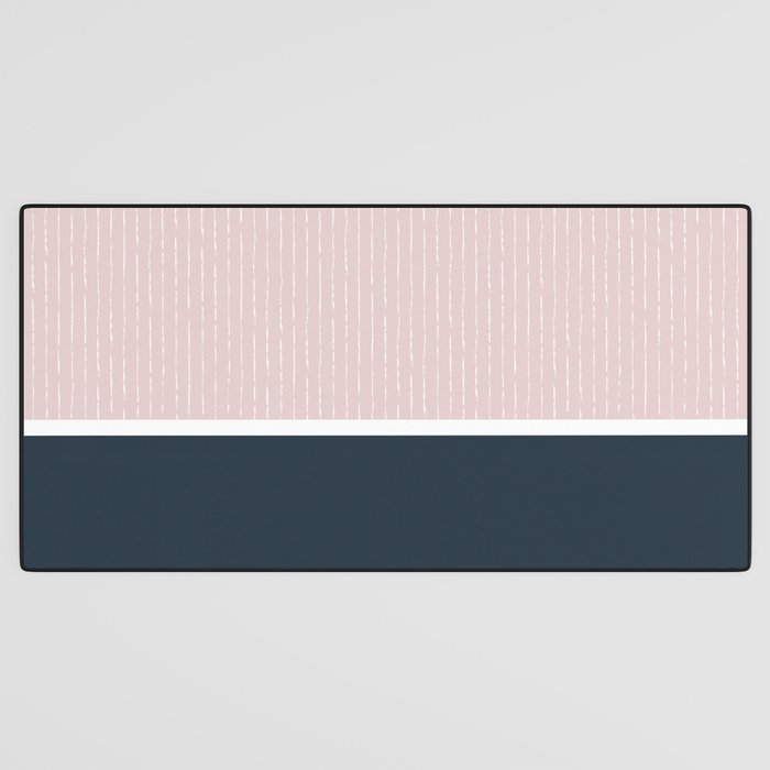 Pink & Navy Desk Mat Gallery Image 3