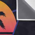 Retrowave sunset 3 / 80s - 90s Retro Wall Tapestry Gallery Image 3