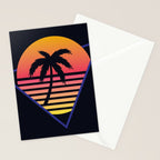 Retrowave sunset 3 / 80s - 90s Retro Stationery Card Gallery Image 2