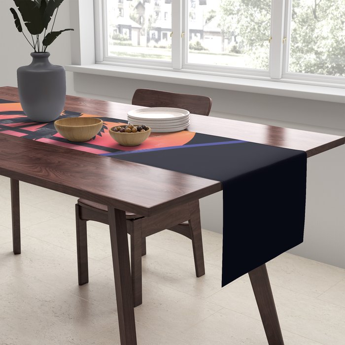 Retrowave sunset 3 / 80s - 90s Retro Table Runner Gallery Image 2