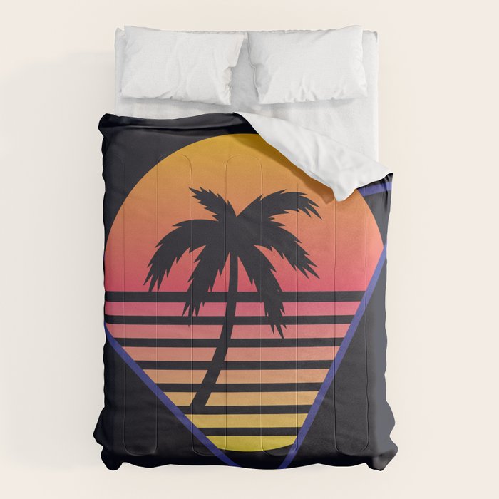 Retrowave sunset 3 / 80s - 90s Retro Comforter Gallery Image 6