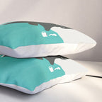 Cat drinking coffee Pillow Sham Gallery Image 3