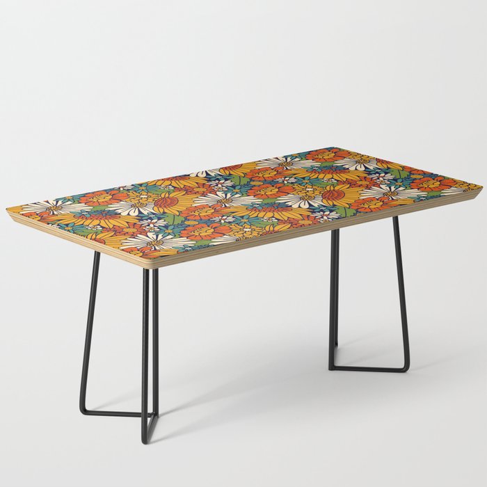 70s Retro Floral - Bold Coffee Table Gallery Image 1