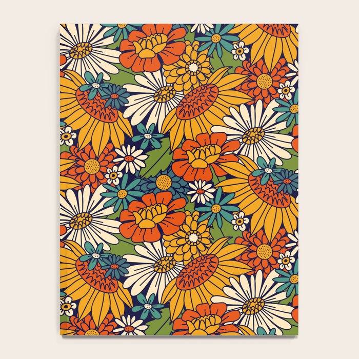 70s Retro Floral - Bold Notebook Gallery Image 4