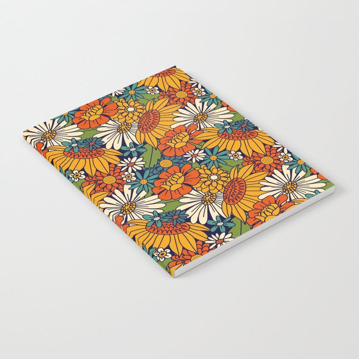 70s Retro Floral - Bold Notebook Gallery Image 2