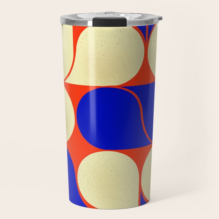 Mid-century geometric shapes-no10 Travel Mug Gallery Image 1