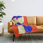 Mid-century geometric shapes-no10 Throw Blanket Gallery Image 1