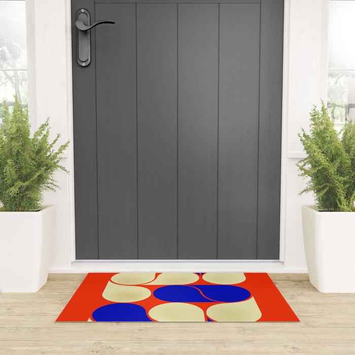 Mid-century geometric shapes-no10 Welcome Mat Gallery Image 3