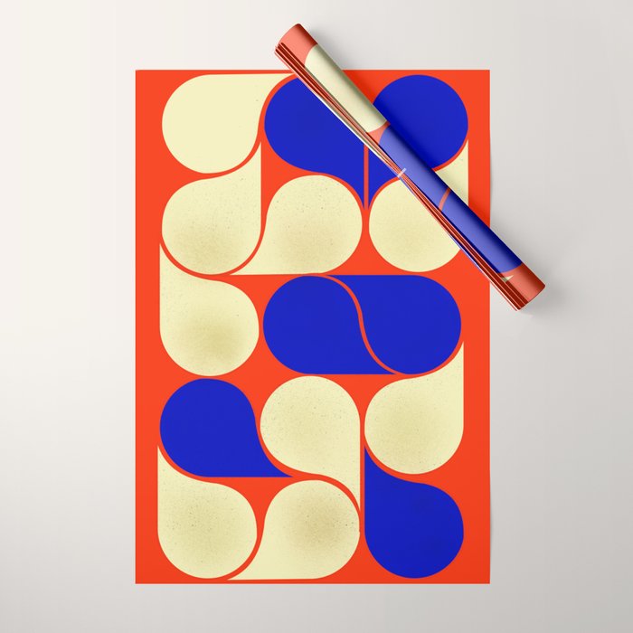 Mid-century geometric shapes-no10 Wrapping Paper Gallery Image 1