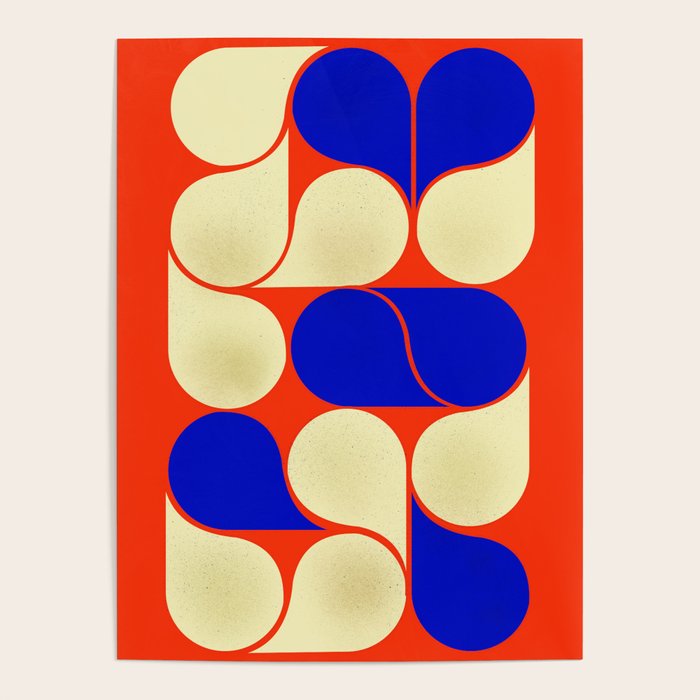 Mid-century geometric shapes-no10 Poster Gallery Image 4