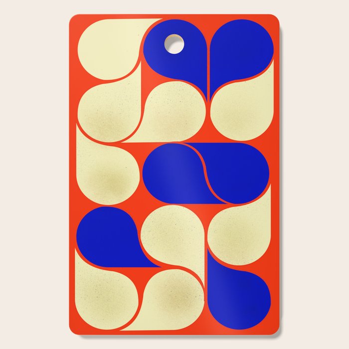 Mid-century geometric shapes-no10 Cutting Board Gallery Image 1