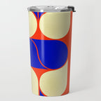 Mid-century geometric shapes-no10 Travel Mug Gallery Image 2