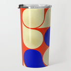 Mid-century geometric shapes-no10 Travel Mug Gallery Image 3