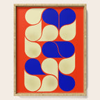 Mid-century geometric shapes-no10 Serving Tray Gallery Image 1