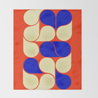 Mid-century geometric shapes-no10 Throw Blanket Gallery Image 2
