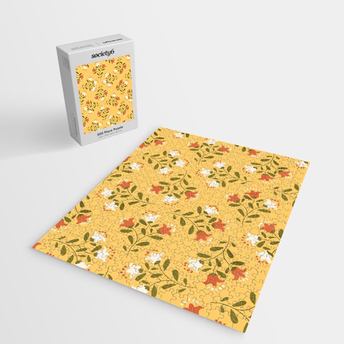 Spring Sunny Floral Pattern Jigsaw Puzzle Gallery Image 2