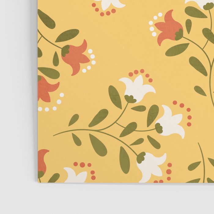 Spring Sunny Floral Pattern Poster Gallery Image 3