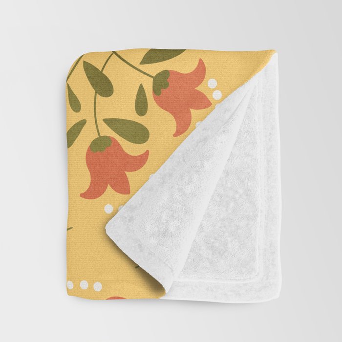 Spring Sunny Floral Pattern Throw Blanket Gallery Image 3