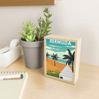 Bermuda Vintage Minimal Retro Travel Poster Mini Art Print Gallery Image 2
