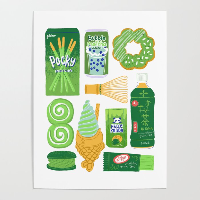 Matcha Green Tea Snacks Poster Gallery Image 1