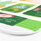 Matcha Green Tea Snacks Bath Mat Gallery Image 3