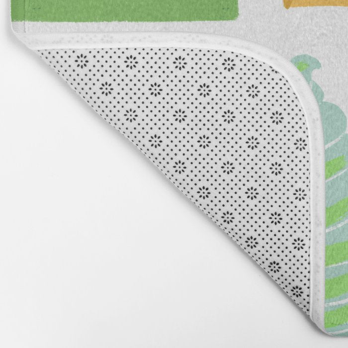 Matcha Green Tea Snacks Bath Mat Gallery Image 2