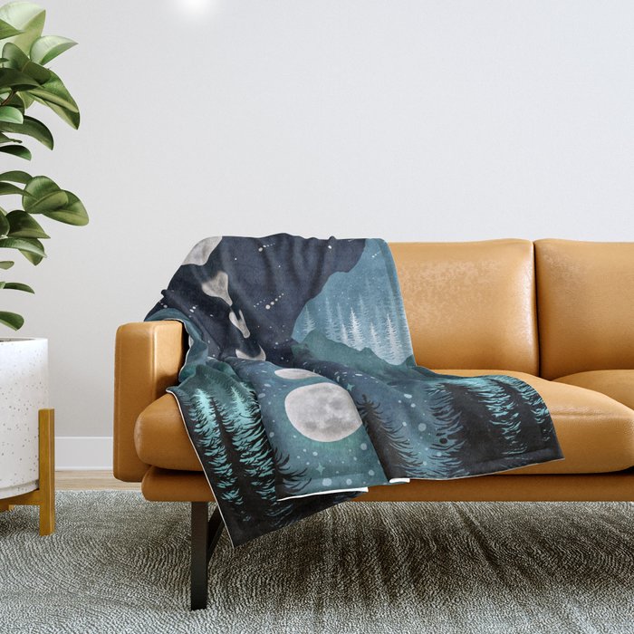 River & Sky Throw Blanket Gallery Image 1