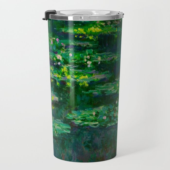 Claude Monet Impressionist Landscape Oil Painting Waterlilies Travel Mug Gallery Image 3