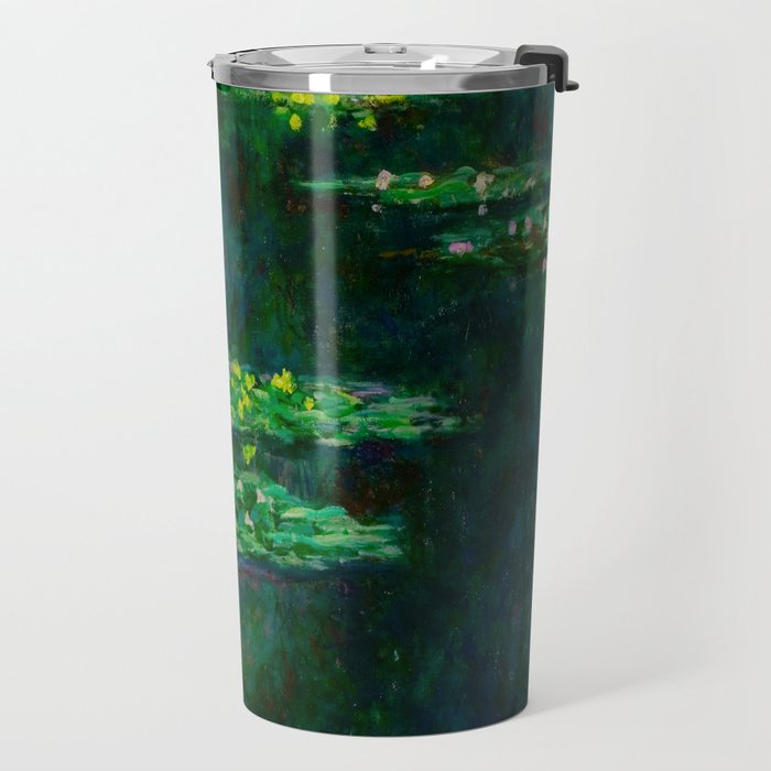 Claude Monet Impressionist Landscape Oil Painting Waterlilies Travel Mug Gallery Image 2