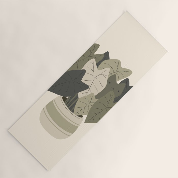 Cat and Plant 44 Yoga Mat Gallery Image 1