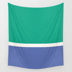 Color Block VI Green Blue Wall Tapestry Gallery Image 4