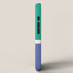 Color Block VI Green Blue iPhone Case Gallery Image 2