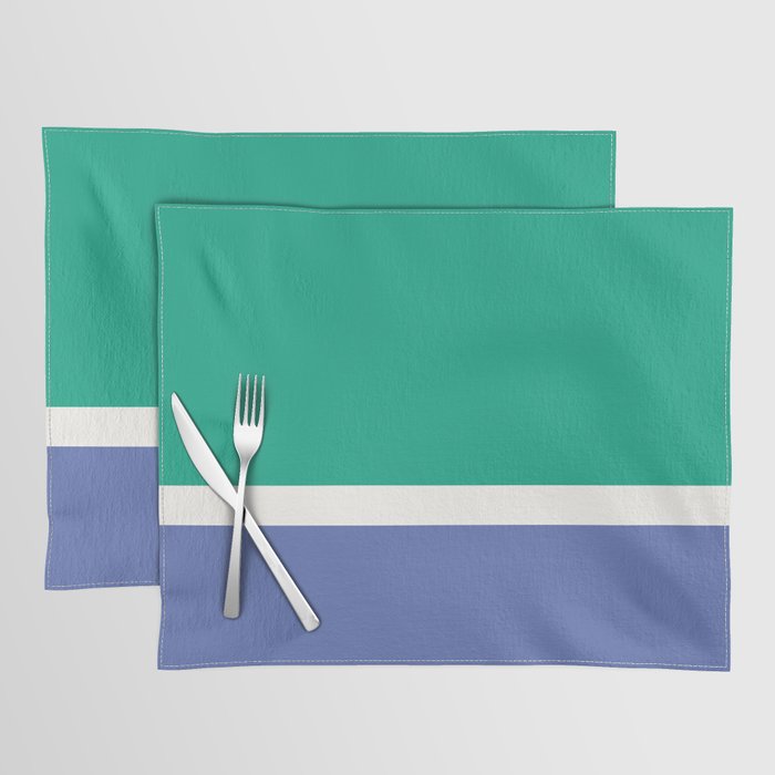 Color Block VI Green Blue Placemat Gallery Image 1