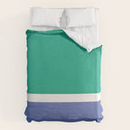 Color Block VI Green Blue Duvet Cover Gallery Image 6