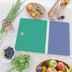 Color Block VI Green Blue Cutting Board Gallery Image 2